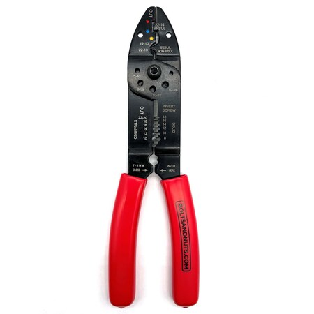 Boltsandnuts.Com 7 in 1 Electric Wire Multi-Tool Stripper Crimper Bender Cutter Pliers T-EL-CRIMP